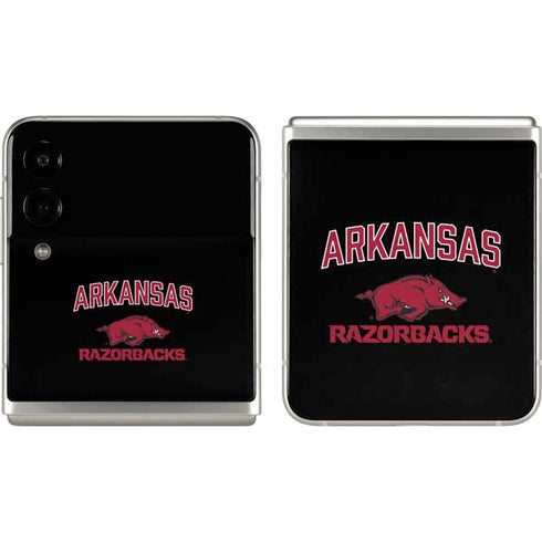 University of Arkansas-Fayetteville Razorbacks Black Galaxy Z Flip3 5G Skin